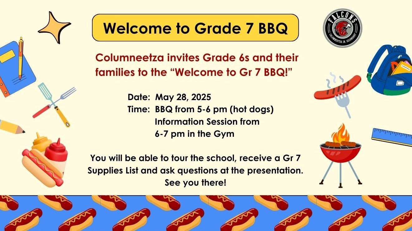 hot dogs, bbq, notebook, backpack, pencil, ruler